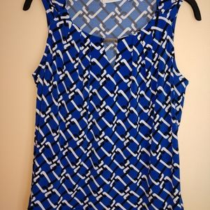 New York & company sleeveless pullover top blouse size medium